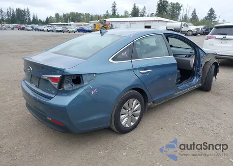 2016 Hyundai Sonata Hybrid Se из США, поврежденный, VIN KMHE24L17GA032505